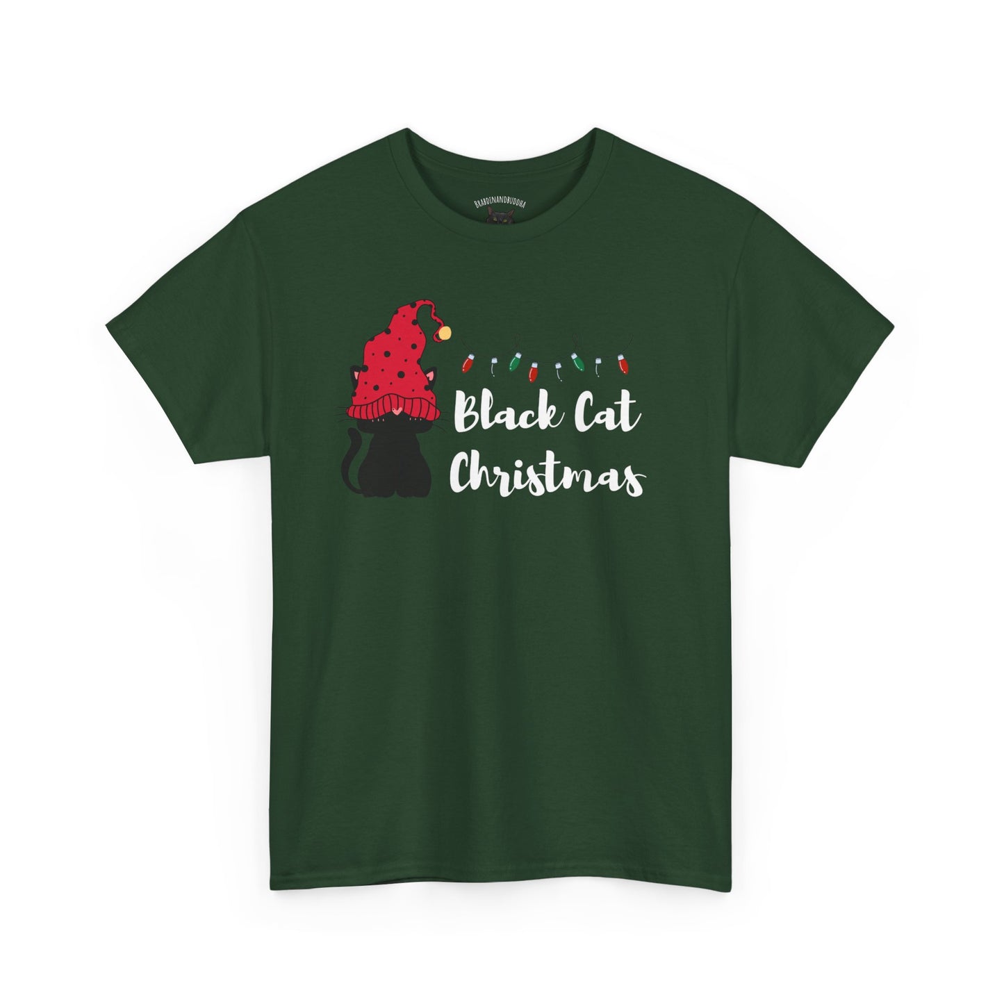 Black Cat Christmas Tee