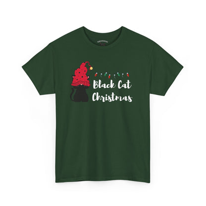 Black Cat Christmas Tee