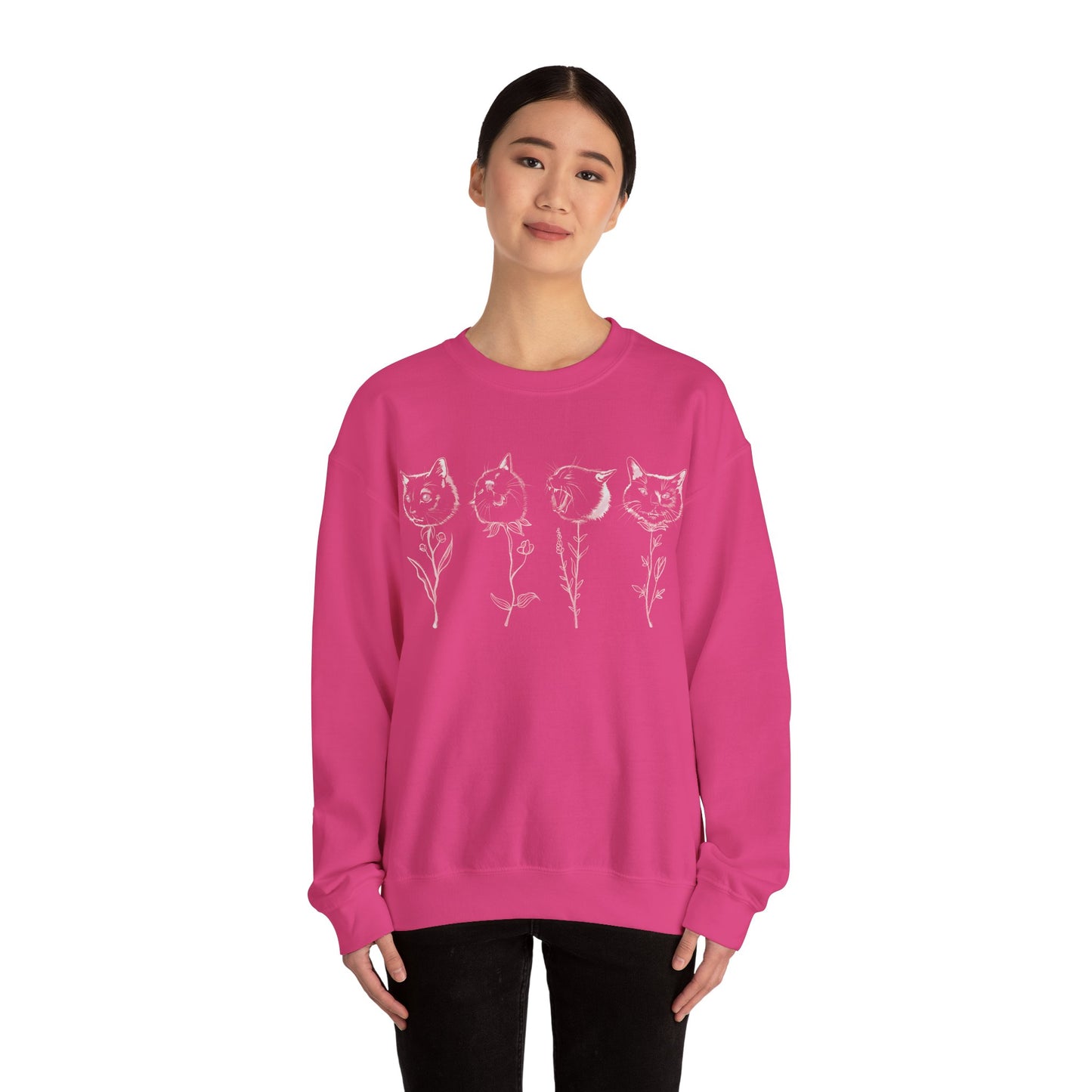 Buddha Flower Basic Crewneck Sweatshirt