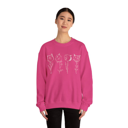 Buddha Flower Basic Crewneck Sweatshirt