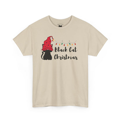 Black Cat Christmas Tee