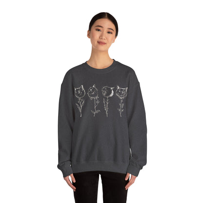 Buddha Flower Basic Crewneck Sweatshirt