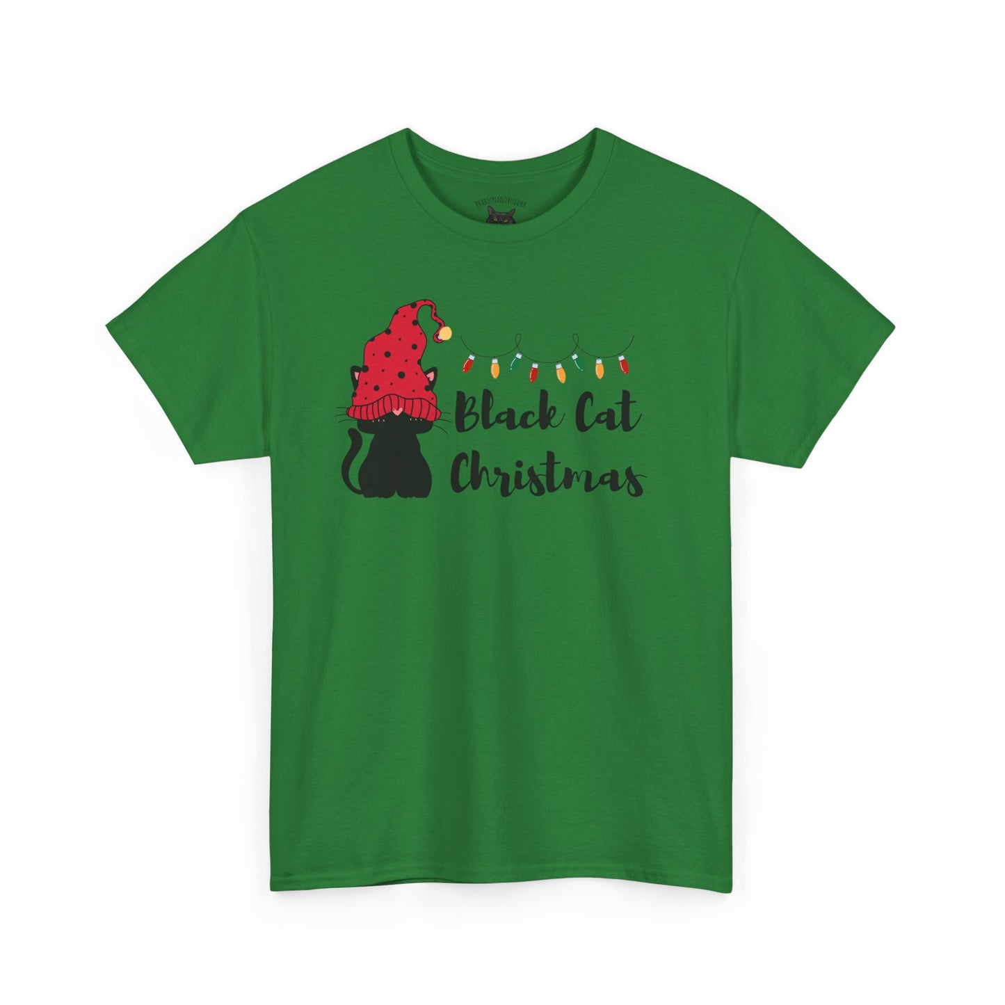 Black Cat Christmas Tee