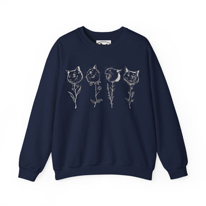 Buddha Flower Basic Crewneck Sweatshirt