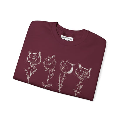 Buddha Flower Basic Crewneck Sweatshirt