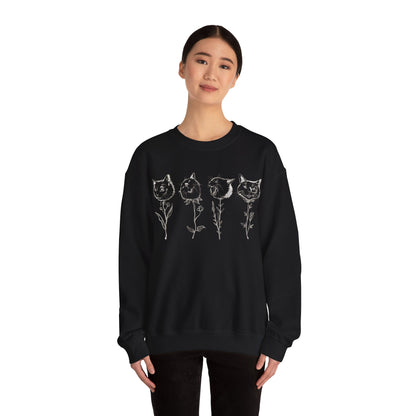 Buddha Flower Basic Crewneck Sweatshirt