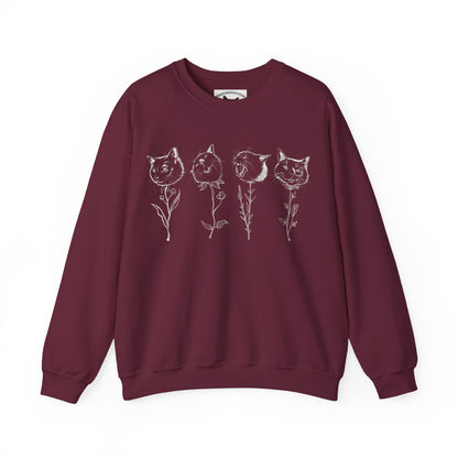 Buddha Flower Basic Crewneck Sweatshirt