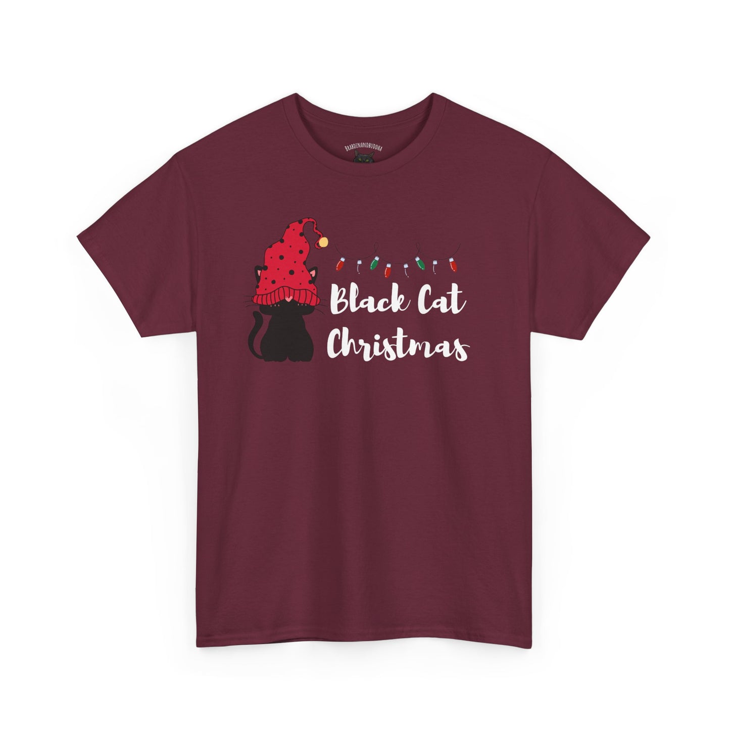 Black Cat Christmas Tee