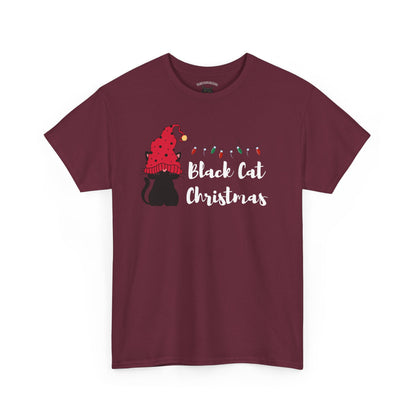 Black Cat Christmas Tee